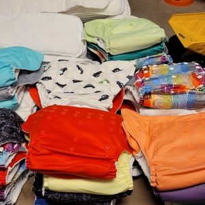 BumGenius 5.0 pocket cloth diapers with inserts (selling as a lot)